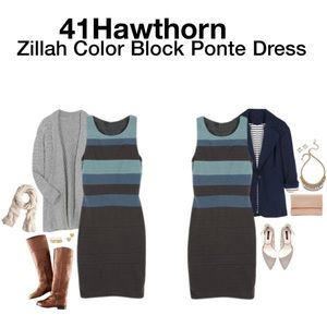 41Hawthorn Zillah Color Block Ponte Dress